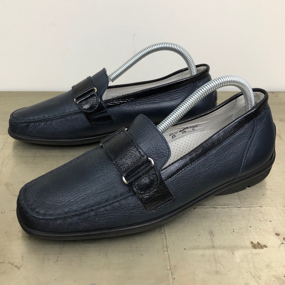 Waldlaufer Leather Slip On Loafer Flats